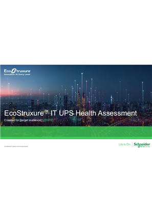 Image of Digital Services UPS Health Assessment Template