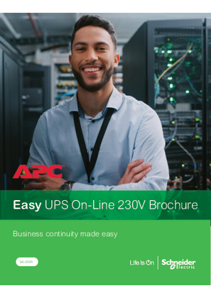 Immagine di APC Easy UPS On-Line SRV 230V 1-10kVA Brochure