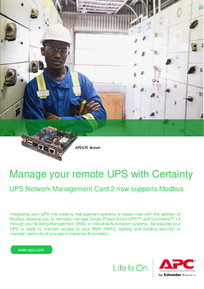 Image of Manage your remote UPS with Certainty