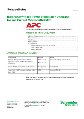 Hình ảnh của Network Management Card 3 (NMC3) RPDU Firmware Release