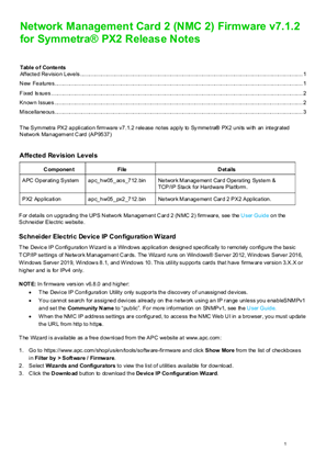 Image of Network Management Card 2 (NMC2) v7.1.2 Firmware for PX2