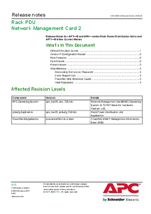 Image of Network Management Card v7.2.4 RPDU 2G Firmware Release
