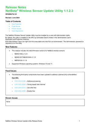Image of NetBotz Wireless Sensor Firmware Update Utility v1.1.2