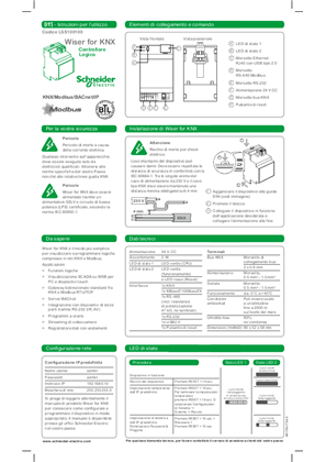 Immagine di Istruzioni per l'utilizzo - Wiser for KNX (LSS100100)