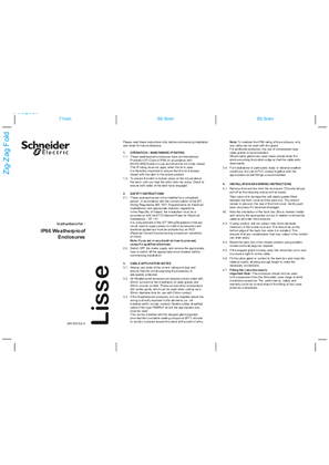 Image of Instructions for IP66 Weatherproof Enclosures