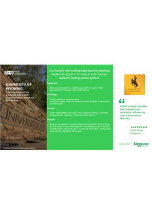 Образ ASCO Case Study | University of Wyoming