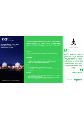 Image of ASCO Customer Success | Buckley Space Force Base