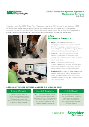 Image of Critical Power Management Appliance Maintenance Services