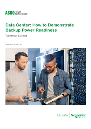 Image of ASCO Data Bulletin | Data Center: How to Demonstrate Backup Power Readiness