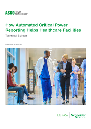 Image of ASCO Data Bulletin | How Automated Critical Power Reporting Helps Healthcare Facilities