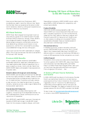 Image of Bringing 100 Years of Know-How to IEC MV Transfer Switches