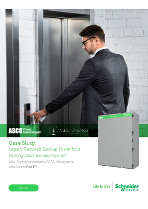 Image of ASCO Case Study: Legally Required Backup Power for a Parking Deck Elevator System