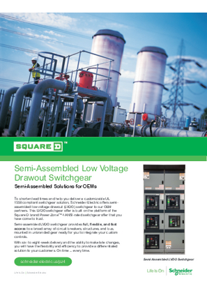 Image of Semi-Assembled Low Voltage Drawout Switchgear