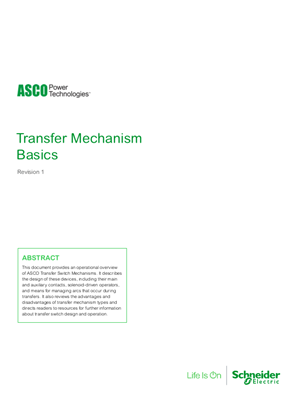 Image of ASCO Data Bulletin | Transfer Mechanism Basics