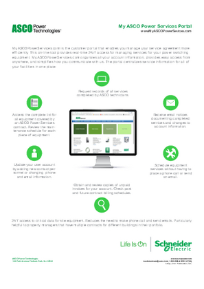 Imagen de My ASCO Power Services Portal | Pub 2034