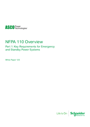 Image of ASCO White Paper | NFPA 110 Overview Part 1: Key Requirements for Emergency and Standby Power Systems