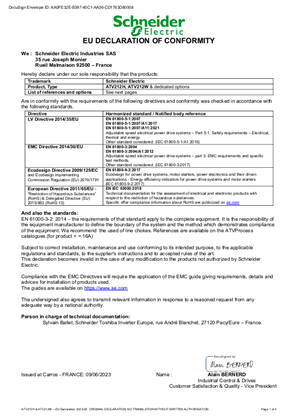 Image of ATV212 EU DECLARATION