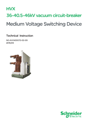 的映像 HVX40.5kV中压真空断路器英文操作手册