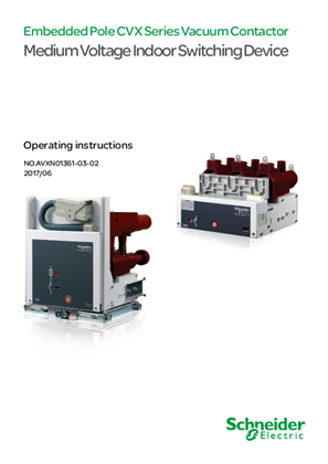 的映像 CBX/CVX系列中压固封极柱真空接触器英文操作手册