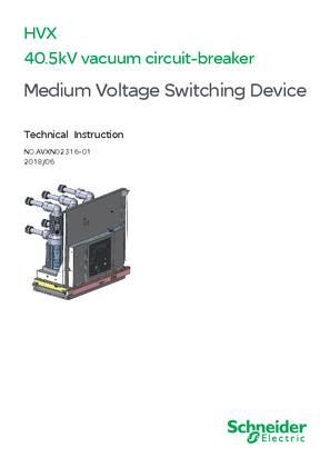 的映像 HVX 40.5kV(K)中压真空断路器英文操作手册