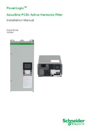 Image of AccuSine PCSn Active Harmonic Filter Installation Manual