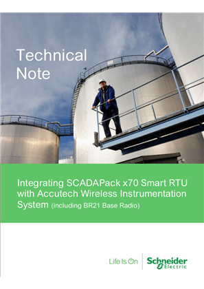 Image of Integrating SCADAPack x70 Smart RTU with Accutech Wireless Instrumentation