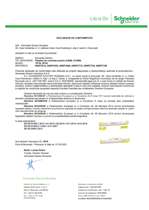 Image de Declaratie de conformitate iC40N iCV40N Piepteni 1P+N 3P+N
