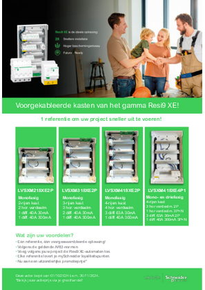 Image of Voorgekableerde kasten van het gamma Resi9 XE!