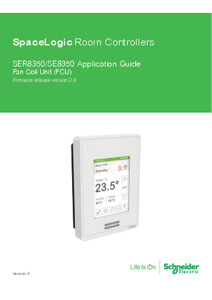 Image of SpaceLogic SE8350/SER8350 Fan Coil Unit Application Guide