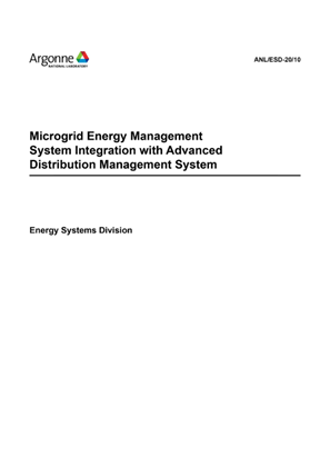 Argon Report: Microgrid Energy Management System Integration with Advanced Distribution Management System