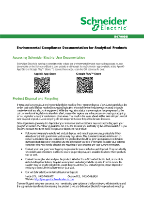 이미지 Environmental Compliance Documentation for Analytical Products