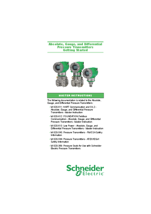 Image of Absolute, Gauge, and Differential Pressure Transmitters Getting Started