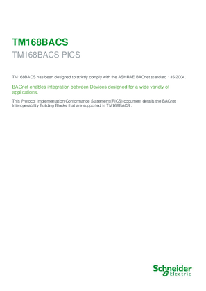 的映像 TM168BACS BACnet MSTP communications module