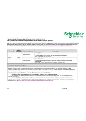 Image de Modicon MC80 BMKC80x03xx Firmware SV2.0