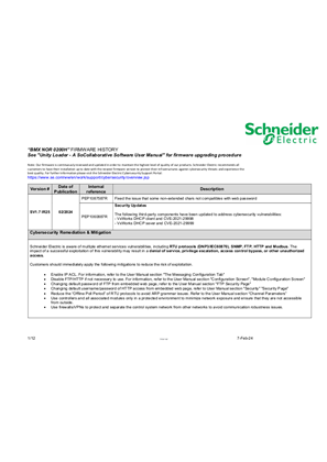 的映像 Modicon X80 BMXNOR0200H Firmware <=SV01.70