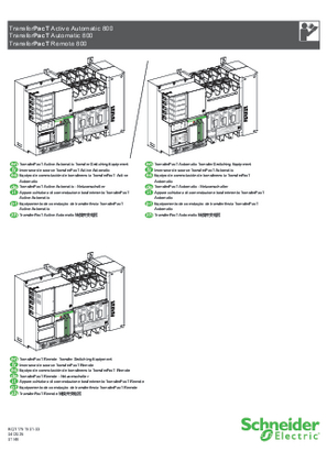 Image of Transfer Switch Equipment for Frame 800 - Instruction Sheet