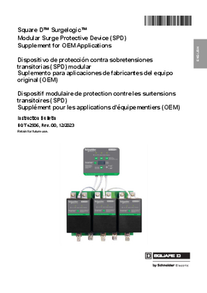 Imagen de Dispositivo de protección contra sobretensiones transitorias (SPD) modular Suplemento para aplicaciones de fabricantes del equipo original (OEM)