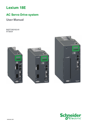 的映像 Lexium 18E AC Servo Drive system, User Manual
