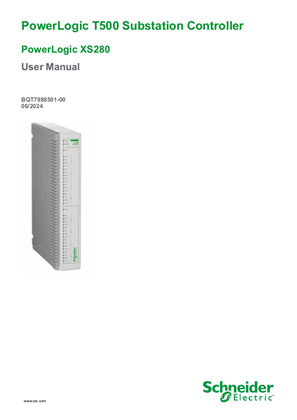 Image of PowerLogic T500 XS280 User Manual