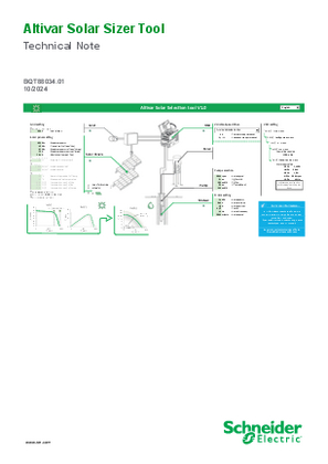 Image of Altivar Solar Sizer tool: Technical Note