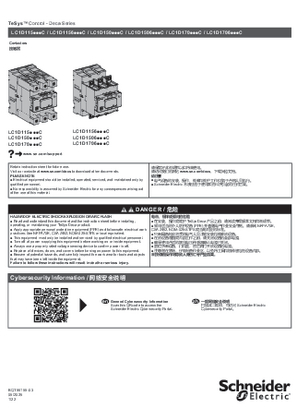 的映像 TeSys Deca - Contactors - 说明页