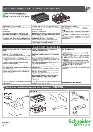 Image of Filters for ComPacT NSX400-630 3P 690 V~ - Instruction Sheet