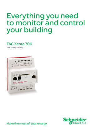 Image of TAC Xenta 700 a Complete Building Management System Brochure