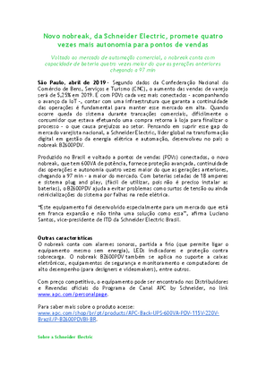 Imagem de Novo nobreak, da Schneider Electric, promete quatro vezes mais autonomia para pontos de vendas