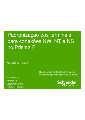 Imagem de Informativo 4 - Padronização dos terminais de conexões NW/NT/NS_rev2