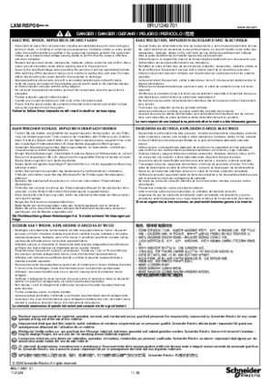 イメージ Lexium SCARA, Instruction Sheet