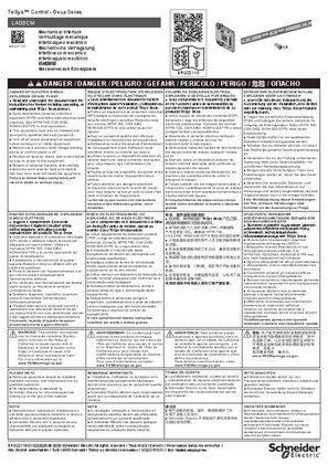 이미지 TeSys Deca - Mechanical Interlock - Instruction Sheet