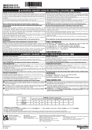 Obraz BMECRA31310 / BMECRA31310H, Instruction sheet