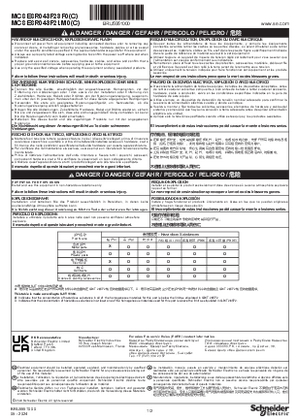 Image de MCSESR043F23F0(C) / MCSESR043F2LM0(C), Instruction de service