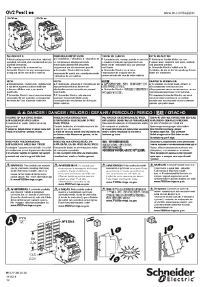 Image of GV2 P/L Motor circuit-breakers - Instruction Sheet